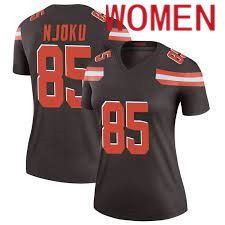 Women Cleveland Browns #85 David Njoku Nike Brown Player Game NFL Jerseys